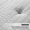 Close-up view of the fabric on a Beautyrest Silver BRS900-C Medium mattress